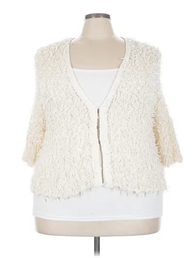Pre-owned Nic + Zoe Cardigan Sweater In Ivory