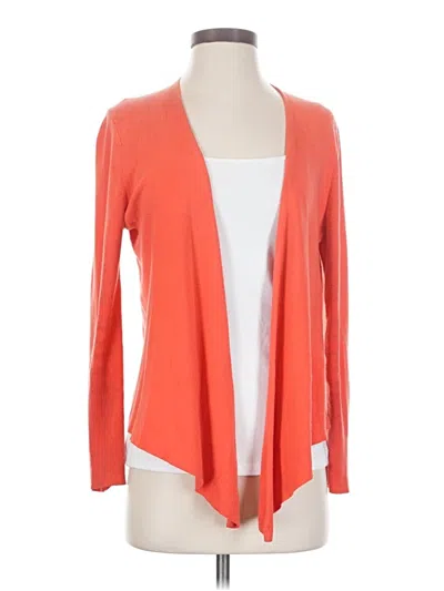 Pre-owned Nic + Zoe Cardigan Sweater In Orange