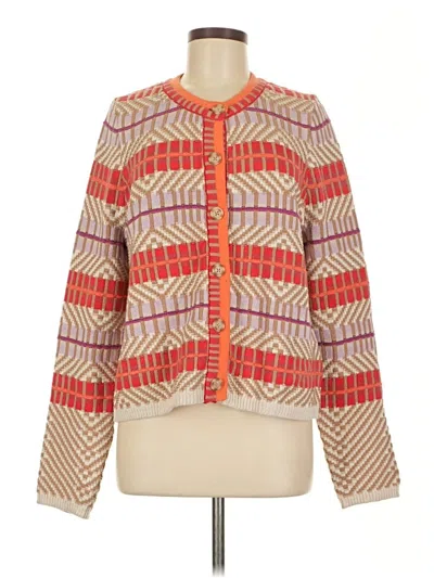 Pre-owned Nic + Zoe Cardigan Sweater In Orange