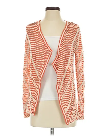 Pre-owned Nic + Zoe Cardigan Sweater In Orange