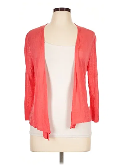 Pre-owned Nic + Zoe Cardigan Sweater In Orange