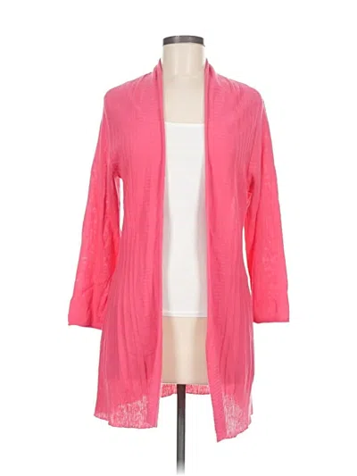 Pre-owned Nic + Zoe Cardigan Sweater In Pink