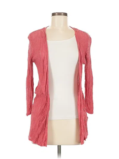 Pre-owned Nic + Zoe Cardigan Sweater In Pink