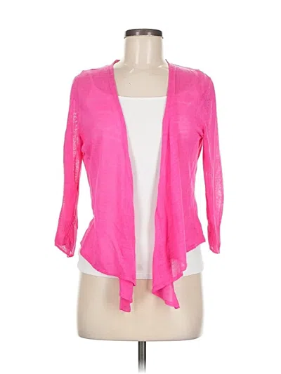Pre-owned Nic + Zoe Cardigan Sweater In Pink