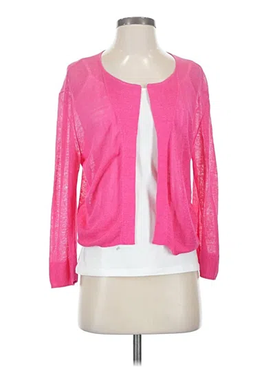 Pre-owned Nic + Zoe Cardigan Sweater In Pink
