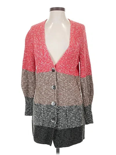 Pre-owned Nic + Zoe Cardigan Sweater In Pink