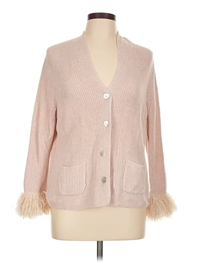 Pre-owned Nic + Zoe Cardigan Sweater In Pink
