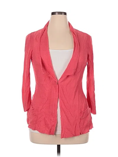 Pre-owned Nic + Zoe Cardigan Sweater In Pink