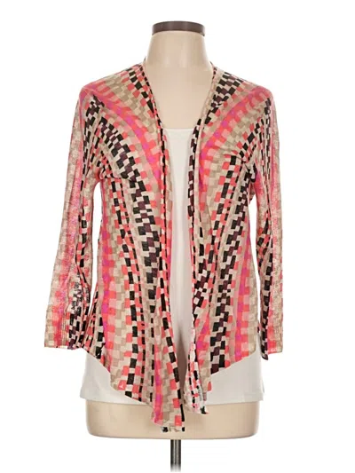 Pre-owned Nic + Zoe Cardigan Sweater In Pink