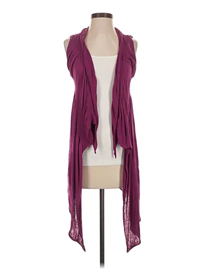 Pre-owned Nic + Zoe Cardigan Sweater In Purple