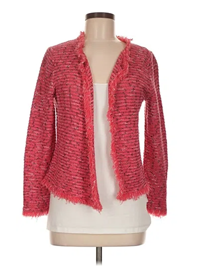 Pre-owned Nic + Zoe Cardigan Sweater In Red