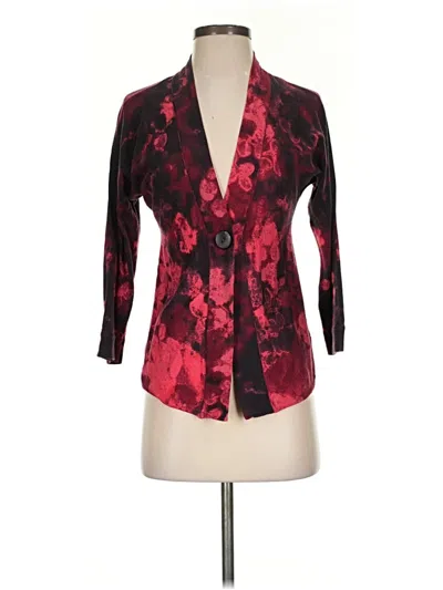 Pre-owned Nic + Zoe Cardigan Sweater In Red