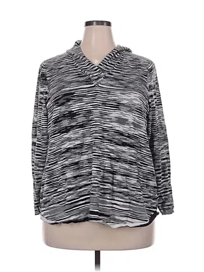 Pre-owned Nic + Zoe Cardigan Sweater In Silver