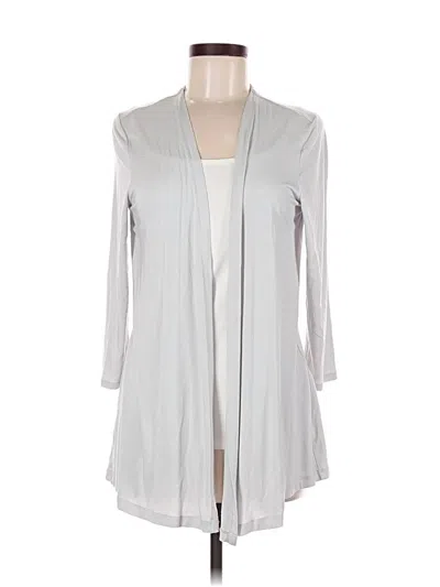 Pre-owned Nic + Zoe Cardigan Sweater In Silver
