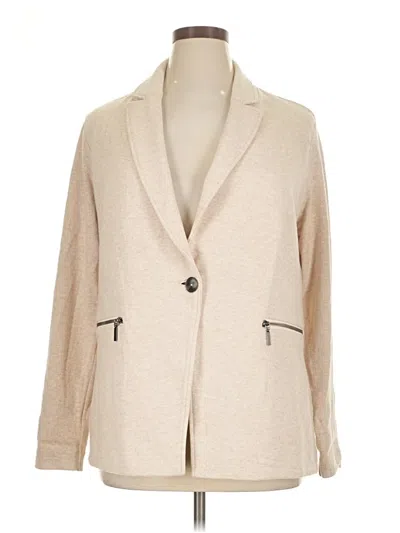 Pre-owned Nic + Zoe Cardigan Sweater In Tan