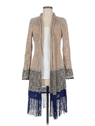 Pre-owned Nic + Zoe Cardigan Sweater In Tan