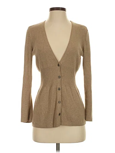 Pre-owned Nic + Zoe Cardigan Sweater In Tan