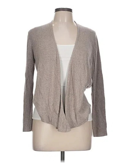 Pre-owned Nic + Zoe Cardigan Sweater In Tan