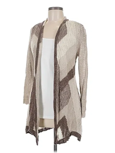 Pre-owned Nic + Zoe Cardigan Sweater In Tan