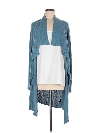 Pre-owned Nic + Zoe Cardigan Sweater In Teal