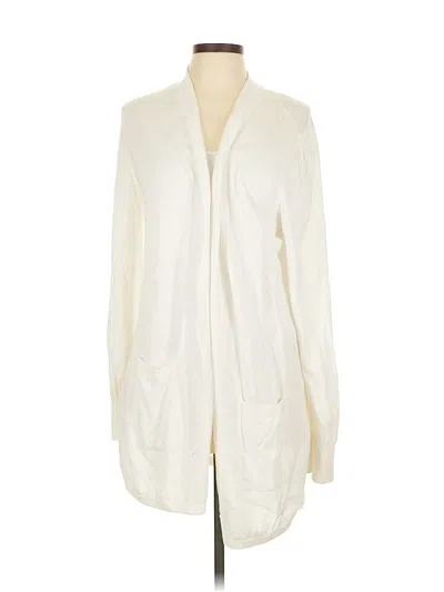 Pre-owned Nic + Zoe Cardigan Sweater In White