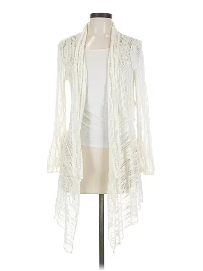 Pre-owned Nic + Zoe Cardigan Sweater In White