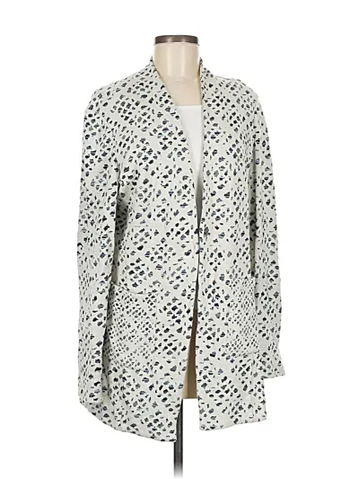 Pre-owned Nic + Zoe Cardigan Sweater In White