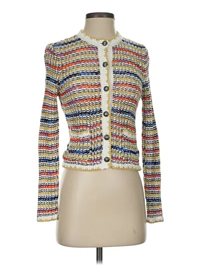 Pre-owned Nic + Zoe Cardigan Sweater In White