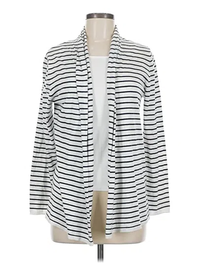 Pre-owned Nic + Zoe Cardigan Sweater In White