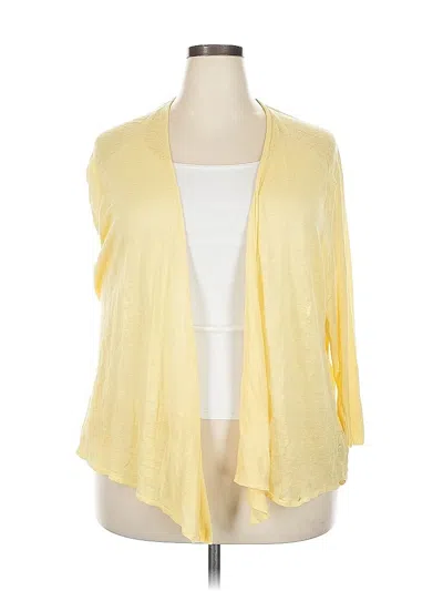 Pre-owned Nic + Zoe Cardigan Sweater In Yellow