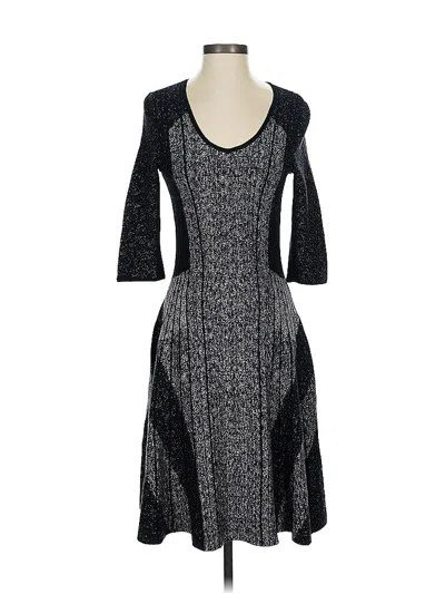Pre-owned Nic + Zoe Casual Dress In Black