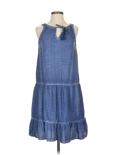 Pre-owned Nic + Zoe Casual Dress In Blue