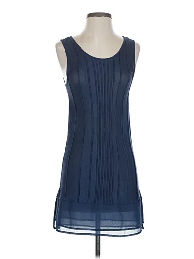 Pre-owned Nic + Zoe Casual Dress In Blue