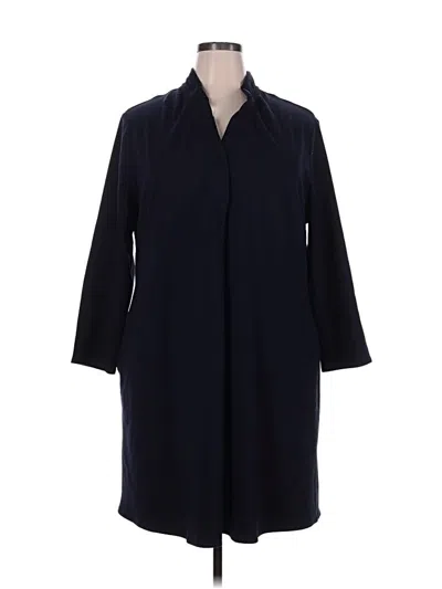 Pre-owned Nic + Zoe Casual Dress In Blue