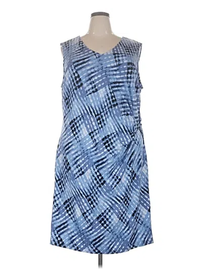 Pre-owned Nic + Zoe Casual Dress In Blue
