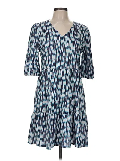Pre-owned Nic + Zoe Casual Dress In Blue