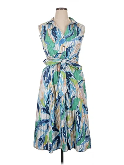 Pre-owned Nic + Zoe Casual Dress In Blue