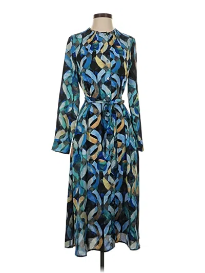 Pre-owned Nic + Zoe Casual Dress In Blue