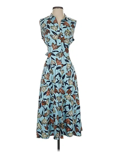 Pre-owned Nic + Zoe Casual Dress In Blue