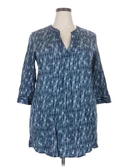 Pre-owned Nic + Zoe Casual Dress In Blue