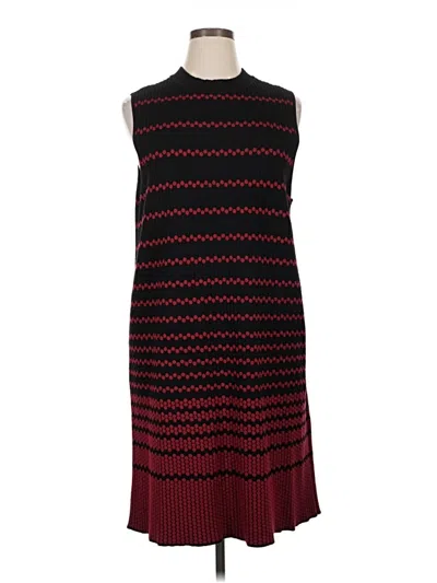 Pre-owned Nic + Zoe Casual Dress In Burgundy
