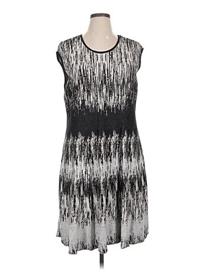 Pre-owned Nic + Zoe Casual Dress In Gray