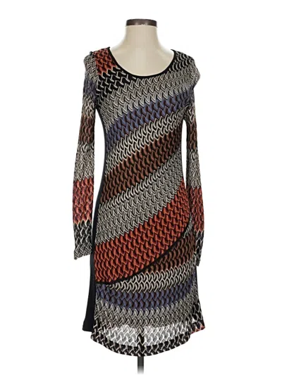 Pre-owned Nic + Zoe Casual Dress In Gray