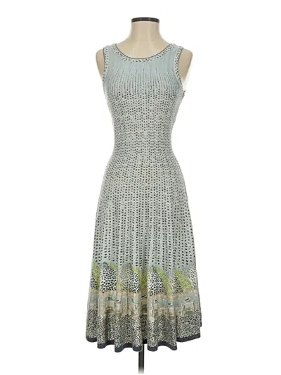 Pre-owned Nic + Zoe Casual Dress In Gray