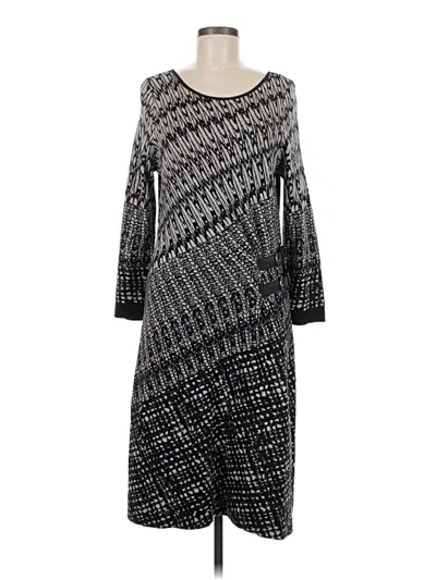 Pre-owned Nic + Zoe Casual Dress In Gray