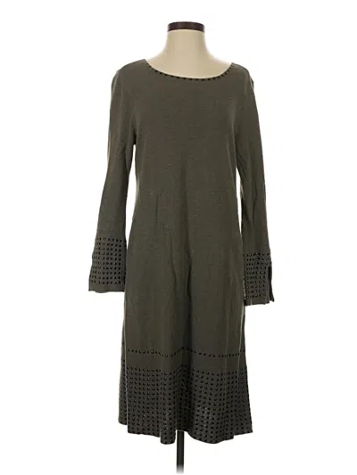 Pre-owned Nic + Zoe Casual Dress In Gray