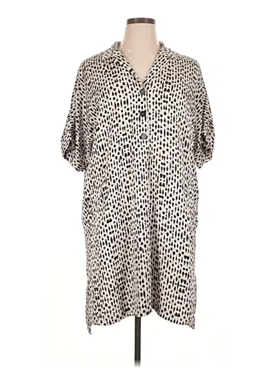 Pre-owned Nic + Zoe Casual Dress In Ivory