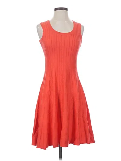 Pre-owned Nic + Zoe Casual Dress In Orange