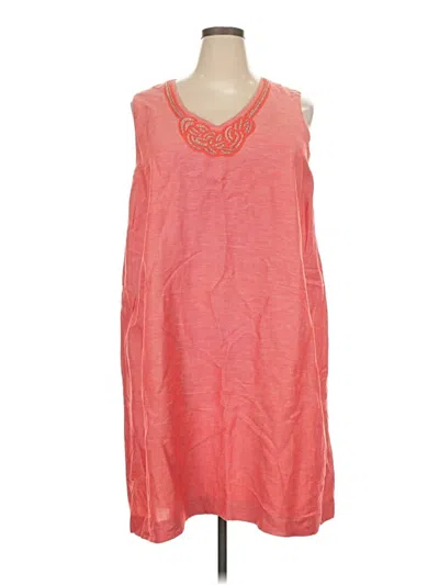 Pre-owned Nic + Zoe Casual Dress In Orange