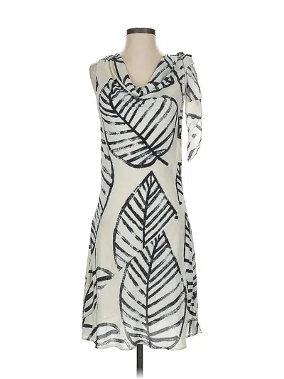 Pre-owned Nic + Zoe Casual Dress In White